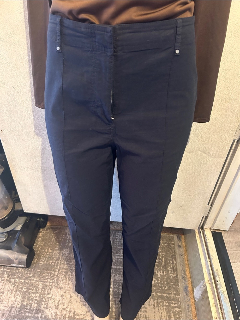 Nicole Miller Navy Straight-Leg Jeans
